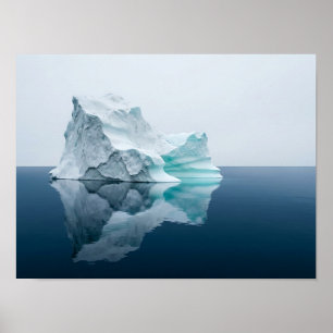 Affiche de glace minimal océan calme nature