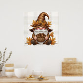 Affiche de gnome d'automne (Cuisine)