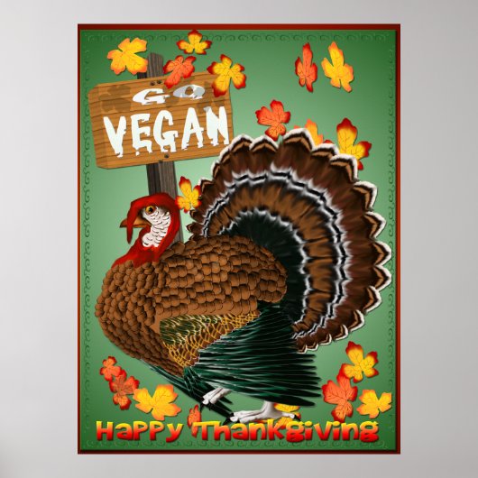 Affiche de Go Vegan Thanksgiving (Devant)