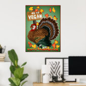 Affiche de Go Vegan Thanksgiving (Bureau à domicile)