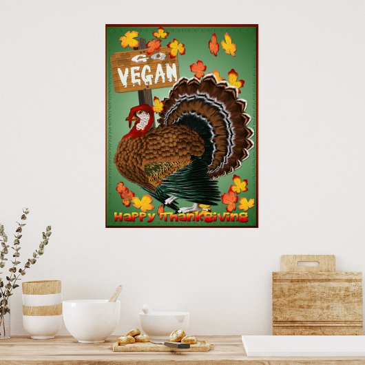 Affiche de Go Vegan Thanksgiving (Cuisine)