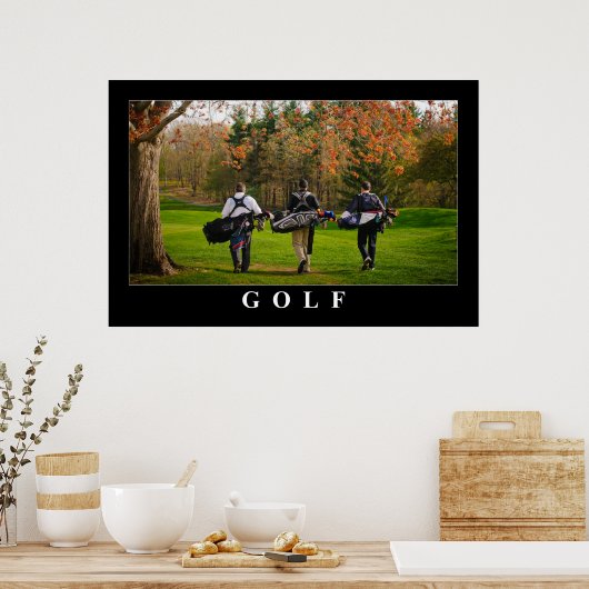 Affiche de golf (Cuisine)