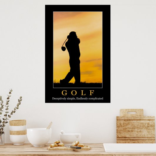 Affiche de golf (Cuisine)