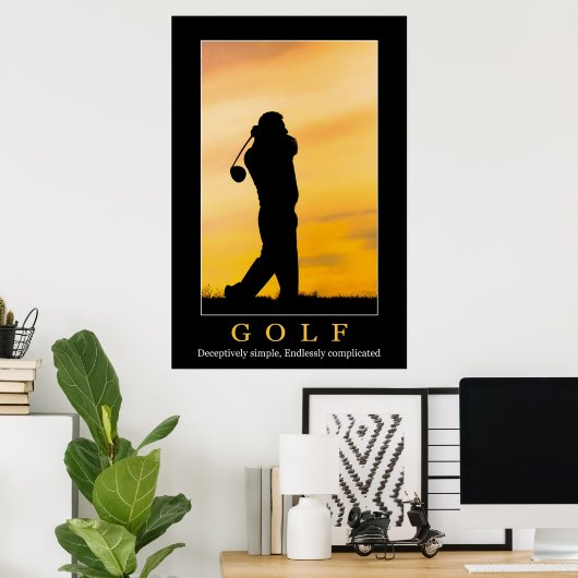 Affiche de golf (Bureau à domicile)