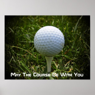 Affiche de golf d'amusement ! Grand pour le