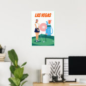 Affiche de golf de Las Vegas (Bureau à domicile)