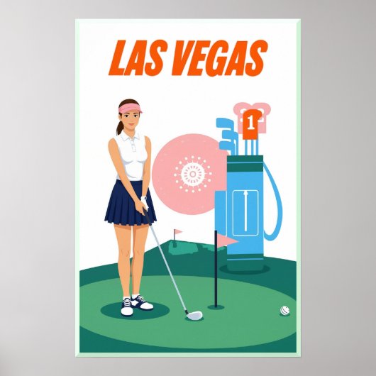 Affiche de golf de Las Vegas (Devant)