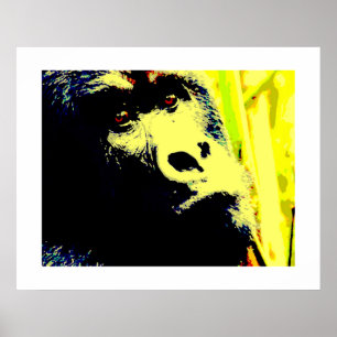 Affiche de gorille en pop art. Affiches de gorille