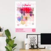 Affiche de Grand Danois Faites-leur peur avec gent (Bureau à domicile)