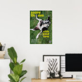 Affiche de Grand Danois « Les effrayer avec gentil (Bureau à domicile)