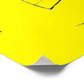 Affiche de Graphisme Artistique d'Ampoule Électriq (Coin)