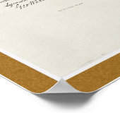 Affiche de gravure de la Déclaration d'indépendanc (Coin)