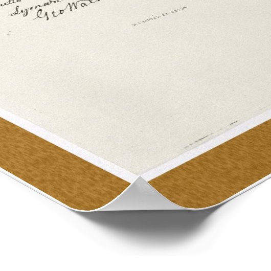 Affiche de gravure de la Déclaration d'indépendanc (Coin)