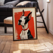 Affiche de Great Dane de cheminée Art mural