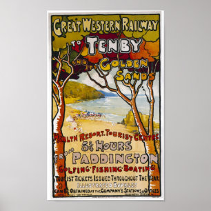 Affiche de Great Western "Tenby"