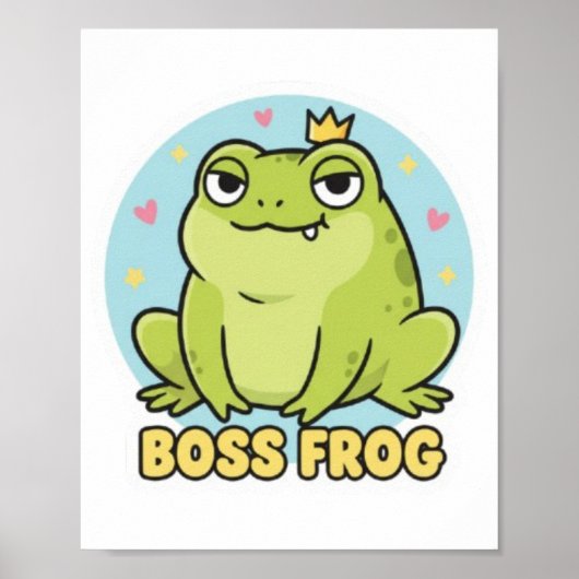 Affiche de Grenouille Patron Mignonne Grenouille C (Devant)