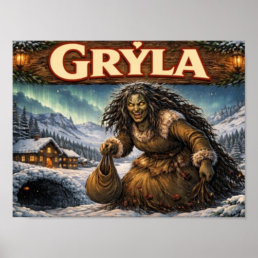 Affiche de Gryla le lutin de Noël islandais (Devant)