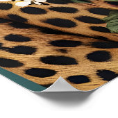 Affiche de guépard en costume, Portrait de guépard (Coin)