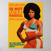Affiche de gym imprimable Art d'impression de fitn (Devant)