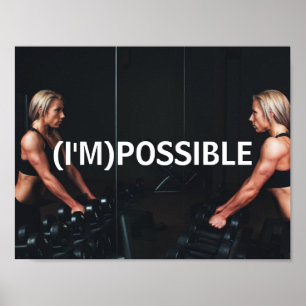 affiche de gymnase d'inspiration de motivation