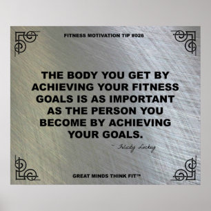 Affiche de gymnase pour la motivation #026 de