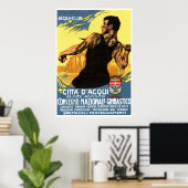 Affiche de gymnastique italienne 1920 (Bureau à domicile)
