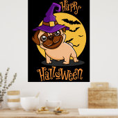 Affiche de Halloween Puggy (Cuisine)
