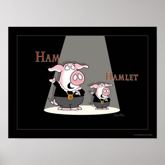 Affiche de HAM/HAMLET par Sandra Boynton (Devant)