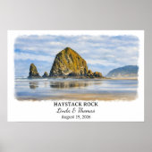 Affiche de Haystack Rock Oregon, Cannon Beach sur  (Devant)