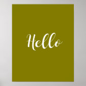 Affiche de Hello Minimaliste (Devant)