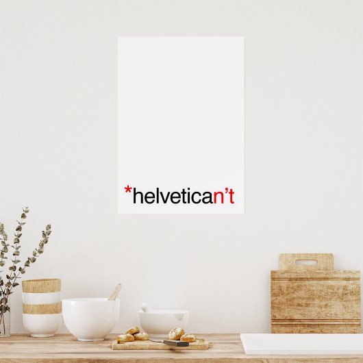 affiche de helvetican't (Cuisine)