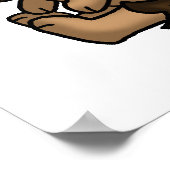 affiche de hérisson mignon (Coin)