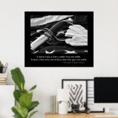 Affiche de héros militaire (Bureau à domicile)