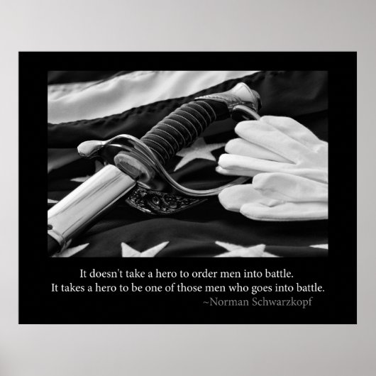 Affiche de héros militaire (Devant)