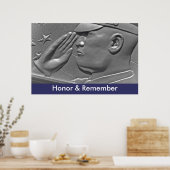 Affiche de héros militaire Honor & Remember (Cuisine)