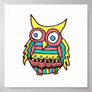 Affiche de hibou