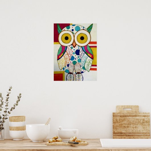 Affiche de hibou (Cuisine)