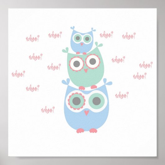 Affiche de hiboux dansants (Devant)