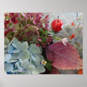 affiche de "hortensias" de FARMphemera.com