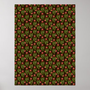 Affiche de houx de Noël