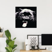 Affiche de jaguar panthère noir (Bureau à domicile)