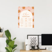 Affiche de jalons de citrouille d'arche (Bureau à domicile)