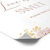 Affiche de jardin boho L'amour est doux, prenez un (Coin)