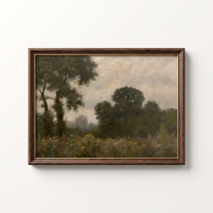 Affiche de jardin de cottage d'été