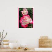 Affiche de jardin de fleurs de rose rouge (Cuisine)