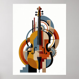 Affiche de Jazz Art Déco Élégante