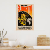 Affiche de jazz de Duke Ellington - Fargo, ND - 19 (Cuisine)