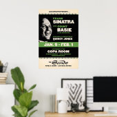 Affiche de jazz de Frank Sinatra - Sinatra au Sand (Bureau à domicile)