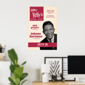 Affiche de jazz de Johnny Hartman - Mister Kelly's (Bureau à domicile)