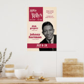 Affiche de jazz de Johnny Hartman - Mister Kelly's (Cuisine)